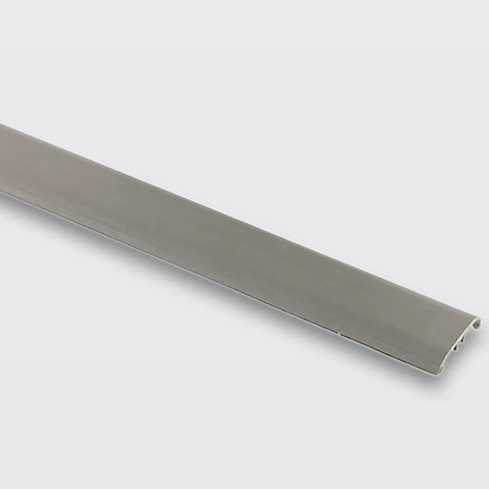 GoodHome Barre De Seuil|Barre De Seuil<Barre de seuil en aluminium décor argent foncé brossé 37 x 2 700 mm