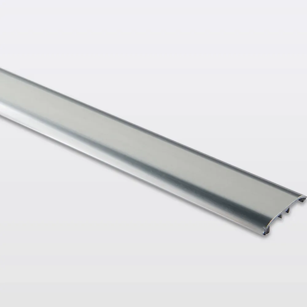 GoodHome Barre de seuil en aluminium décor métal brillant 37 x 2 700 mm- Barre De Seuil|Barre De Seuil