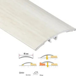 Cezar Barre De Seuil|Barre De Seuil<Barre de seuil en aluminium Blanc 40 X 1800 mm