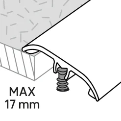 GoodHome Barre De Seuil|Barre De Seuil<Barre de seuil en aluminium décor bois 37 x 1 800 mm DÉCOR 245