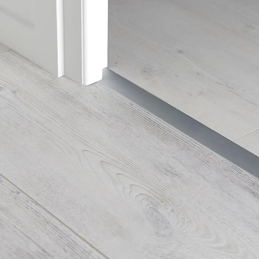 GoodHome Barre de seuil extra-plate en aluminium décor métal mat 35 x 1 800 mm- Barre De Seuil|Barre De Seuil