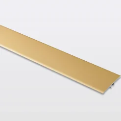 GoodHome Barre de seuil extra-plate en aluminium décor doré mat 37 x 930 mm- Barre De Seuil|Barre De Seuil