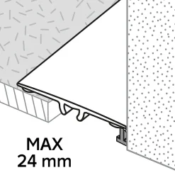 GoodHome Barre de seuil extra-plate en aluminium décor doré mat 37 x 930 mm- Barre De Seuil|Barre De Seuil