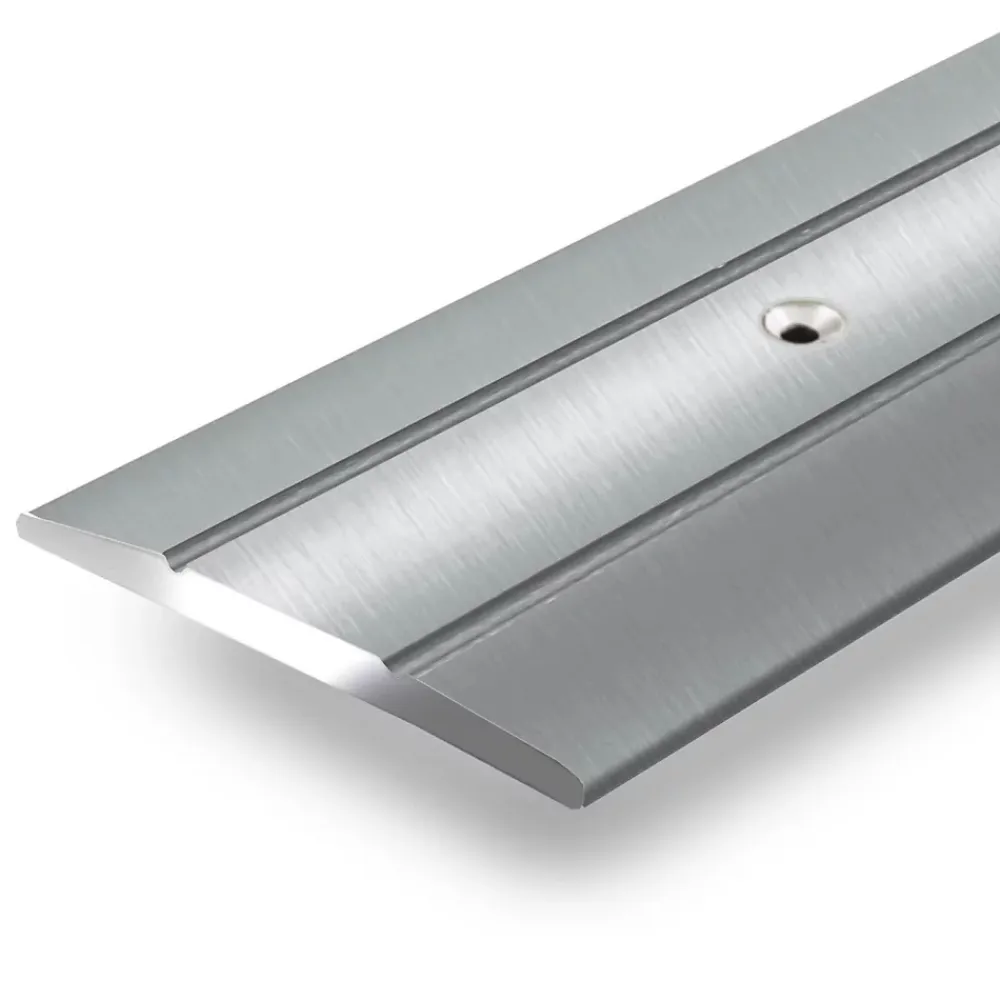 Floordirekt Barre de seuil Firm K132 Forme C 36 mm Longueur 90 cm Pré-percé Argent -- Barre De Seuil|Barre De Seuil