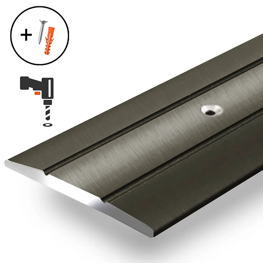 Floordirekt Barre De Seuil|Barre De Seuil<Barre de seuil Firm K132 Forme C 36 mm Longueur 100 cm Pré-percé Bronze -
