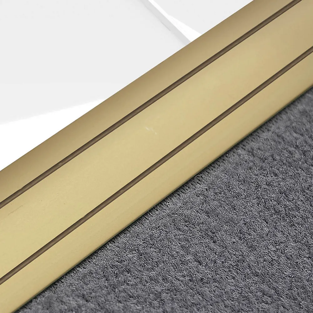 Floordirekt Barre de seuil Firm K132 Forme: C : 36 mm Longueur: 100 cm Pré-percé Or- Barre De Seuil|Barre De Seuil