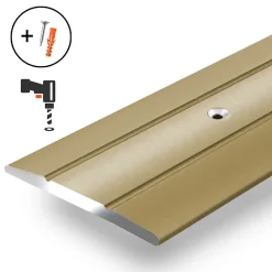 Floordirekt Barre de seuil Firm K132 Forme: C : 36 mm Longueur: 100 cm Pré-percé Or- Barre De Seuil|Barre De Seuil