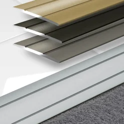 Floordirekt Barre de seuil Firm K132 Forme: C : 36 mm Longueur: 100 cm Autocollant Argent- Barre De Seuil|Barre De Seuil