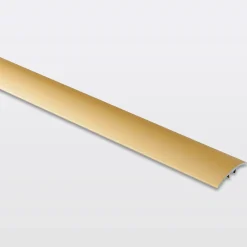 GoodHome Barre De Seuil|Barre De Seuil<Barre de seuil incurvée en aluminium décor doré mat 30 x 930 mm