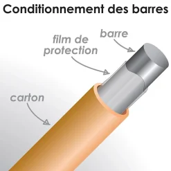 MySystem Barre diam. 12 mm - Longueur 2000 mm - Inox 304 GR320- Accessoire D'Escalier
