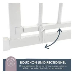 Dreambaby Barrière De Sécurité<Barriere de sécurité enfant - Discovery 3 - - 74,5 cm a 1,95 cm - Blanc