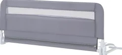 Giantex Barriere de Securite Enfant 100 cm, Barrière de Lit Bébé Rabattable avec Cadre en Métal, Housse Amovible, Gris- Barrière De Sécurité