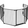 Vounot Barriere de securite Grande Version 3.6M 6 Panneaux noire- Barrière De Sécurité