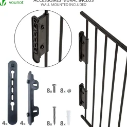 Vounot Barrière De Sécurité<Barriere de securite GRANDE VERSION 3M 5 panneaux Pre assemble