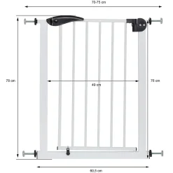 ECD Germany Barrière De Sécurité<Barrière de sécurité enfants garde-corps protection fermeture d'escalier 70-75cm
