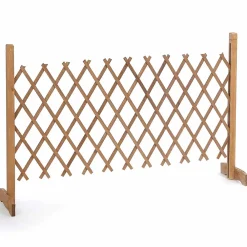 IDMarket Barrière De Sécurité<Barrière extensible bois treillis 30 à 150 cm