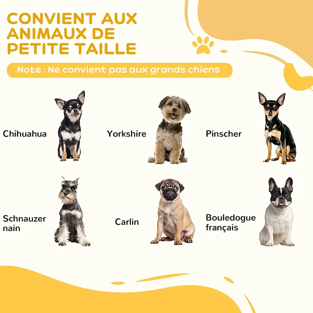 PawHut Barrière modulable pliable barrière de sécurité 154,5L x 61H cm MDF blanc- Barrière De Sécurité