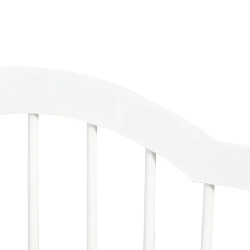 PawHut Barrière modulable pliable barrière de sécurité 154,5L x 61H cm MDF blanc- Barrière De Sécurité