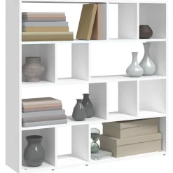 Vidaxl Bibliothèque/Cloison de séparation Blanc 105x24x102 cm- Cloison Amovible