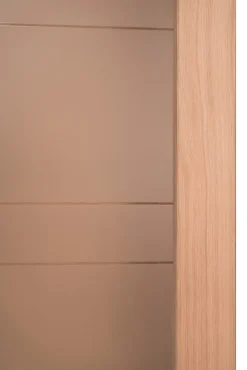 Lynporte Bloc porte 1 Vitrage CASSIOPEIA bois chêne européen 2040 x 830 Gauche- Bloc Porte