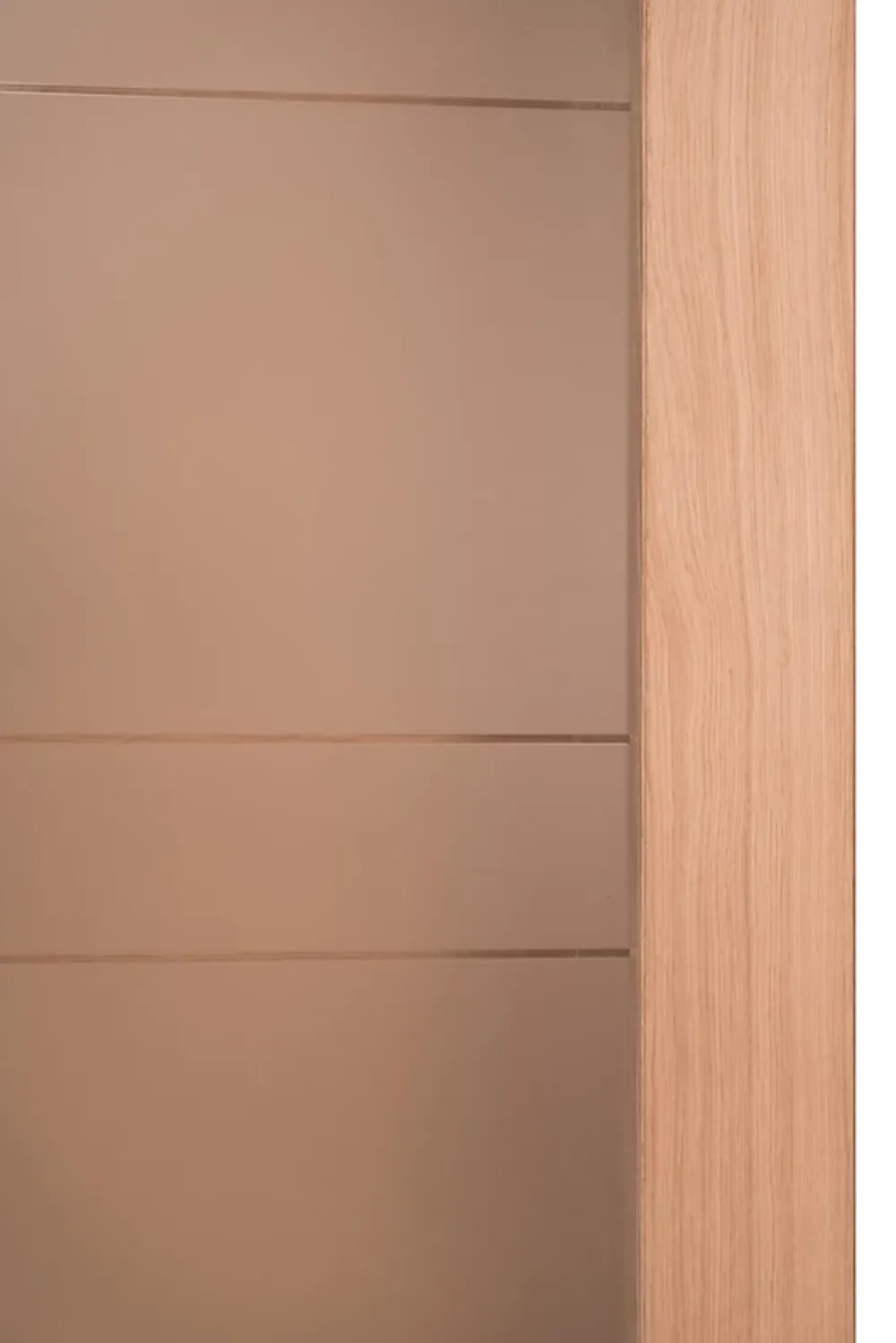 Lynporte Bloc porte 1 Vitrage CASSIOPEIA bois chêne européen 2040 x 830 Gauche- Bloc Porte