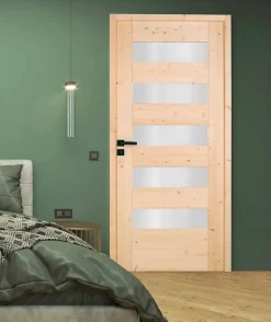 Lynporte Bloc Porte<Bloc porte 5 Vitrages HORIZON bois épicéa 2040 x 730 Gauche