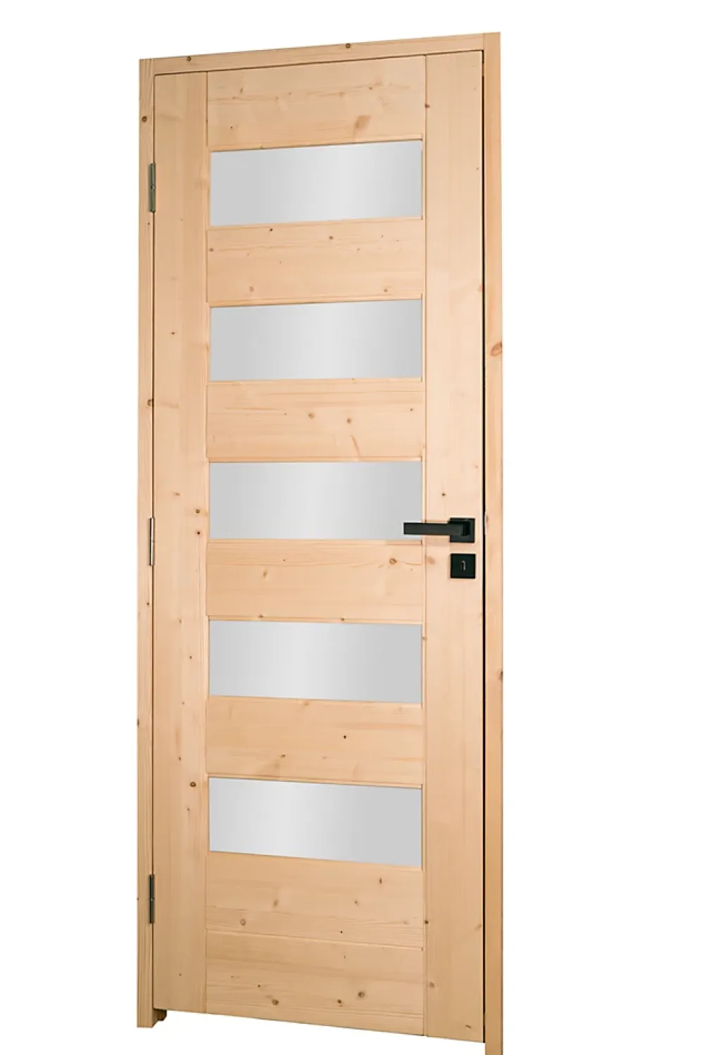 Lynporte Bloc Porte<Bloc porte 5 Vitrages HORIZON bois épicéa 2040 x 730 Gauche