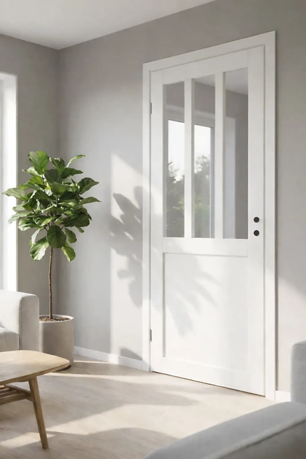 Gd Menuiseries Bloc Porte<Bloc Porte Atelier Blanc H204 X L83 Côte Tableau P.droite