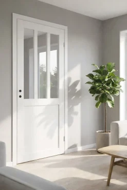 Gd Menuiseries Bloc Porte Atelier Blanc H204 X L73 Côte Tableau P.gauche- Bloc Porte