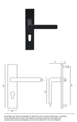 Gd Menuiseries Bloc Porte Atelier Blanc H204 X L83 Côte Tableau P.droite,poignee- Bloc Porte