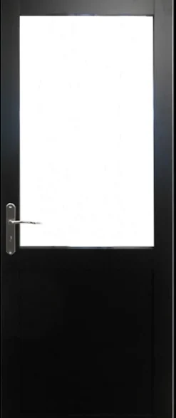Gd Menuiseries Bloc Porte<Bloc Porte Atelier Noir Sans Meneau H204 X L73 Côte Tableau P.droite