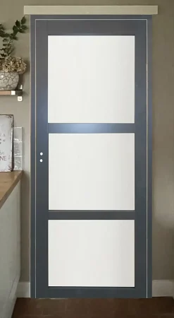 Gd Menuiseries Bloc Porte Blakeria Ral7016 Vitrée H204 X L73 Côte Tableau P.droite- Bloc Porte