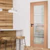Lynporte Bloc porte bois Cassiopéia 830 droit chêne européen 1 vitrage huisserie de 92- Bloc Porte