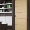 Lynporte Bloc porte bois isoplane ANTLIA3 830 gauche plaqué frêne blanc européen- Bloc Porte