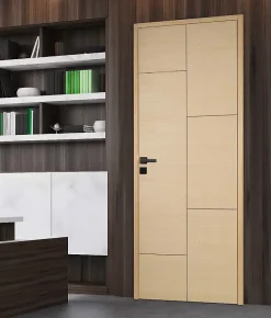 Lynporte Bloc Porte<Bloc porte bois isoplane ANTLIA1 830 gauche plaqué frêne blanc européen
