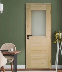 Lynporte Bloc Porte bois épicéa HORIZON 1 vitrage 830 gauche- Bloc Porte