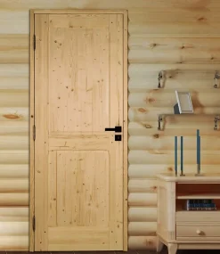 Lynporte Bloc porte bois épicéa ANDROMEDA 2 panneaux 730 droit- Bloc Porte