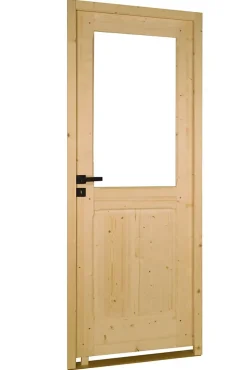 Lynporte Bloc Porte<Bloc porte bois épicéa ANDROMEDA 1 vitrage 830 droit