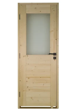 Lynporte Bloc Porte<Bloc Porte bois épicéa HORIZON 1 vitrage 830 droit