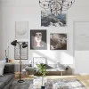 Optimum Bloc Porte Contemporain H. 204 X 73 X 3 cm cadre en aluminium blanc et verre Depoli blanc Poussant Gauche- Bloc Porte