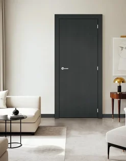 Gd Menuiseries Bloc Porte Grey Oak H204 X L83 Côte Tableau P.gauche- Bloc Porte