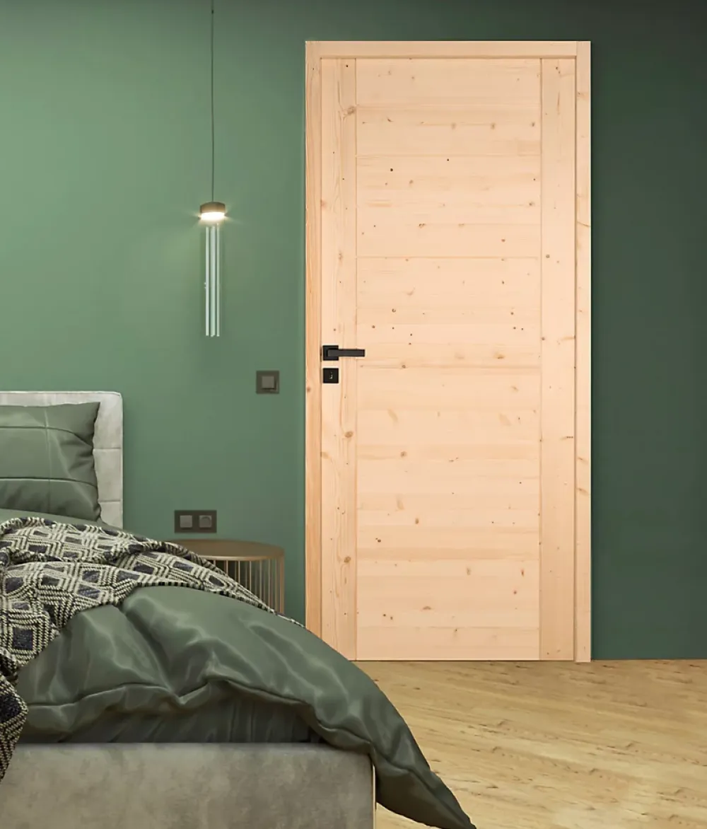 Lynporte Bloc Porte<Bloc porte HORIZON bois épicéa 2040 x 730 Gauche