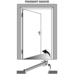 Gd Menuiseries Bloc Porte Lacdor Blanc Ral9010 H204 X L83 Côte Tableau P.gauche- Bloc Porte