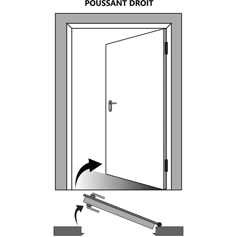 Gd Menuiseries Bloc Porte Lacdor Blanc Ral9010 H204 X L83 Côte Tableau P.droite- Bloc Porte