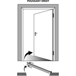Gd Menuiseries Bloc Porte<Bloc Porte Light Walnut H204 X L73 Côte Tableau P.droite