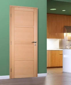 Lynporte Bloc porte NOVA2 4 Panneaux bois hêtre 2040 x 730 Gauche- Bloc Porte