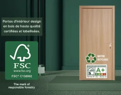 Reivilo Bloc porte pose fin de chantier April , H.204 x l.73 cm- Bloc Porte