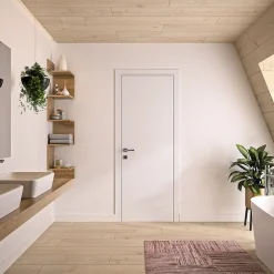 Optimum Bloc Porte PREMIUM Blanc satiné - Réversible et ajustable - L930mm- Bloc Porte
