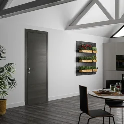 Optimum Bloc Porte<Bloc Porte PREMIUM Gris anthracite - Réversible et ajustable - L630mm