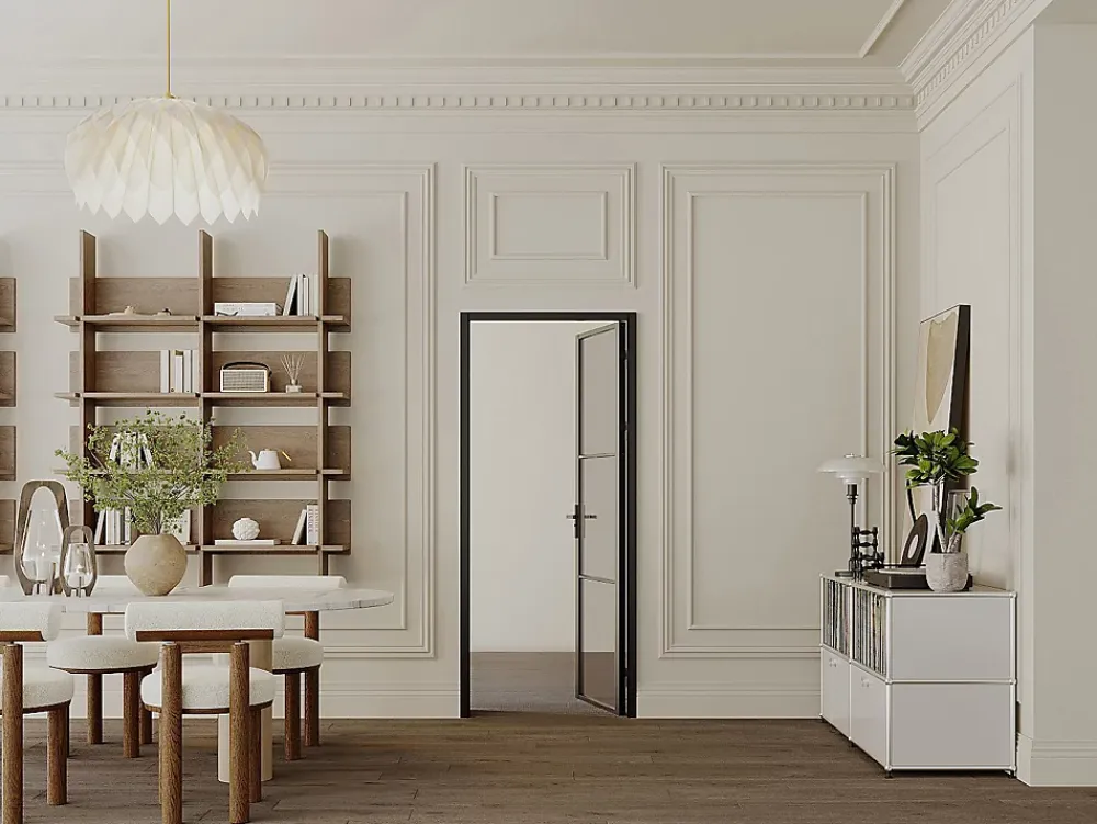 Vente-unique Bloc Porte<Bloc porte réversible en aluminium et verre trempé fumé - H204 x L73 cm - Noir - MASERU
